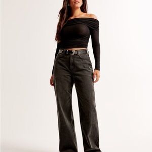 Abercrombie and Fitch Curve Love High Rise Loose Jean